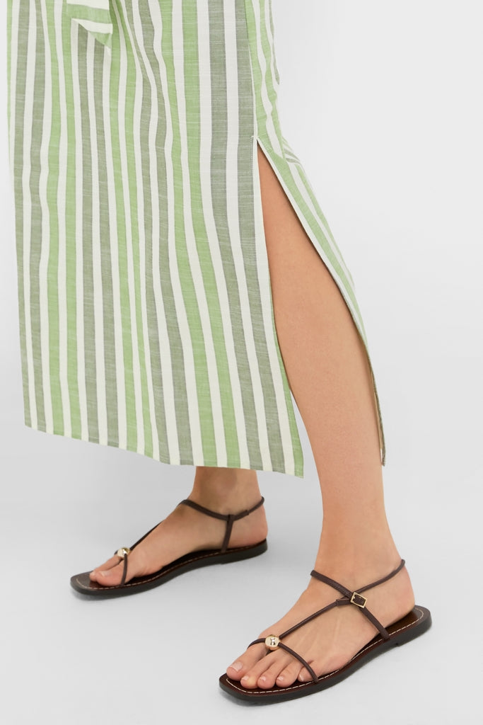 Lime Stripe Maryse Caftan