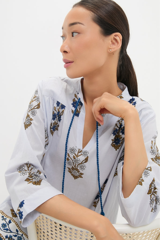 Petal Pop Blockprint Bondi Coverup