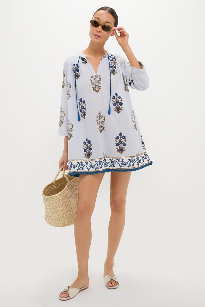 Petal Pop Blockprint Bondi Coverup