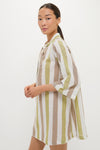 Olivewood Stripe Marseille Coverup
