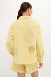 Citrine Stripe Embroidered Nadine Button Down
