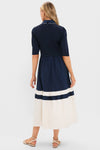 Navy Short Sleeve Marina Dress
