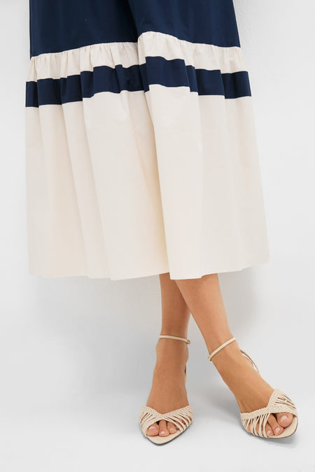 Navy Short Sleeve Marina Dress