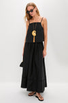 Black Cotton Poplin Nicole Circle Skirt