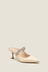 Champagne Satin Mae Heels
