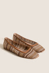 Tan Multi Woven Nadia Flats
