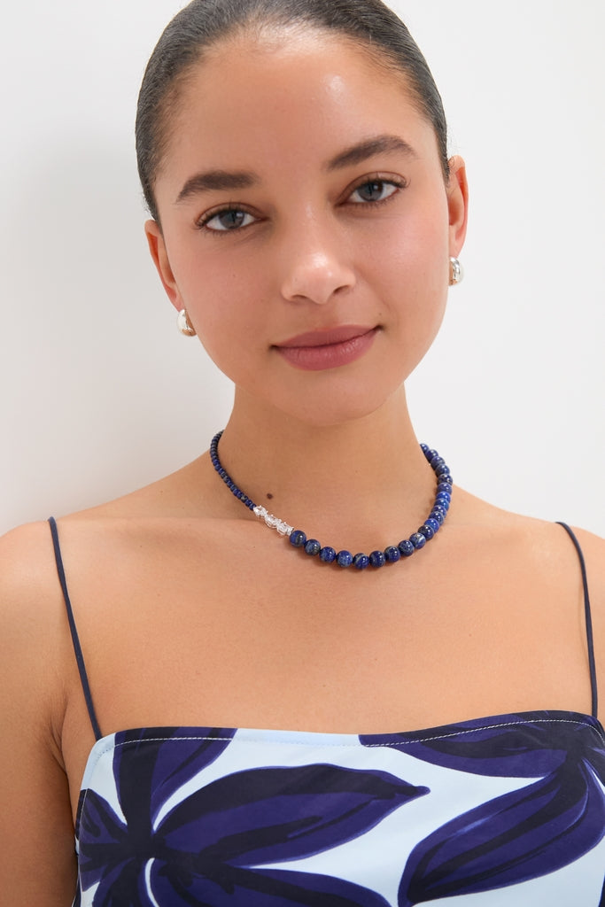 Silver Lapis Lazuli Necklace
