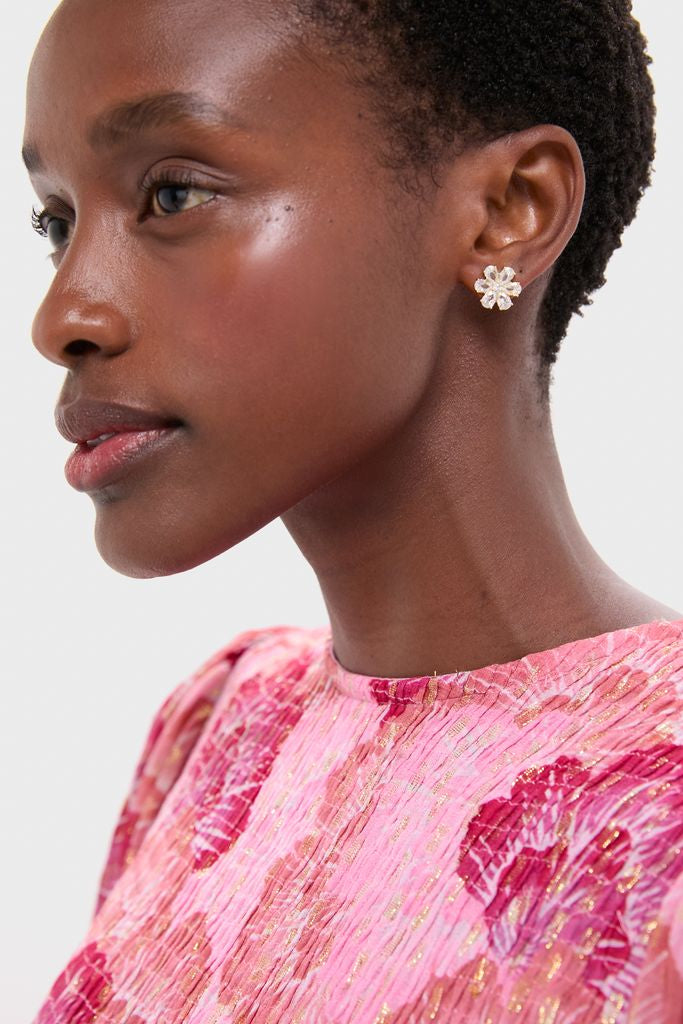 Gold Holly Studs