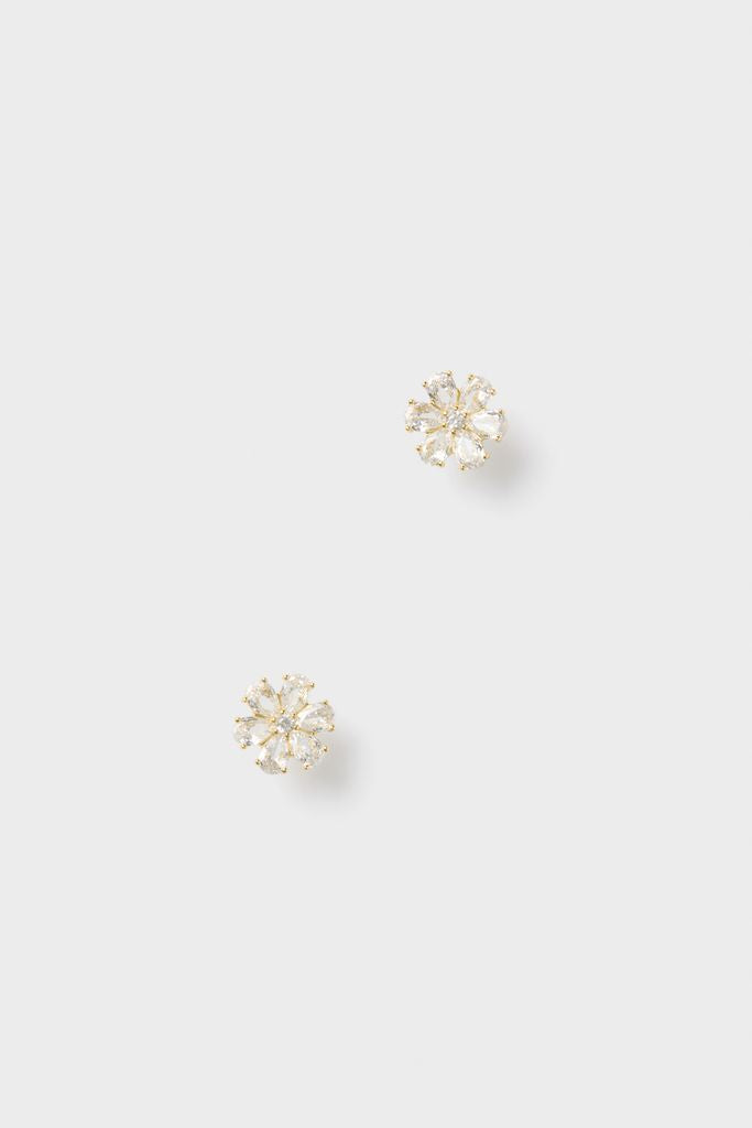 Gold Holly Studs
