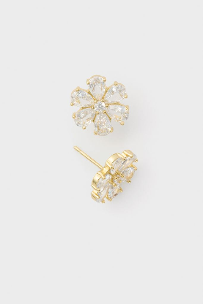 Gold Holly Studs