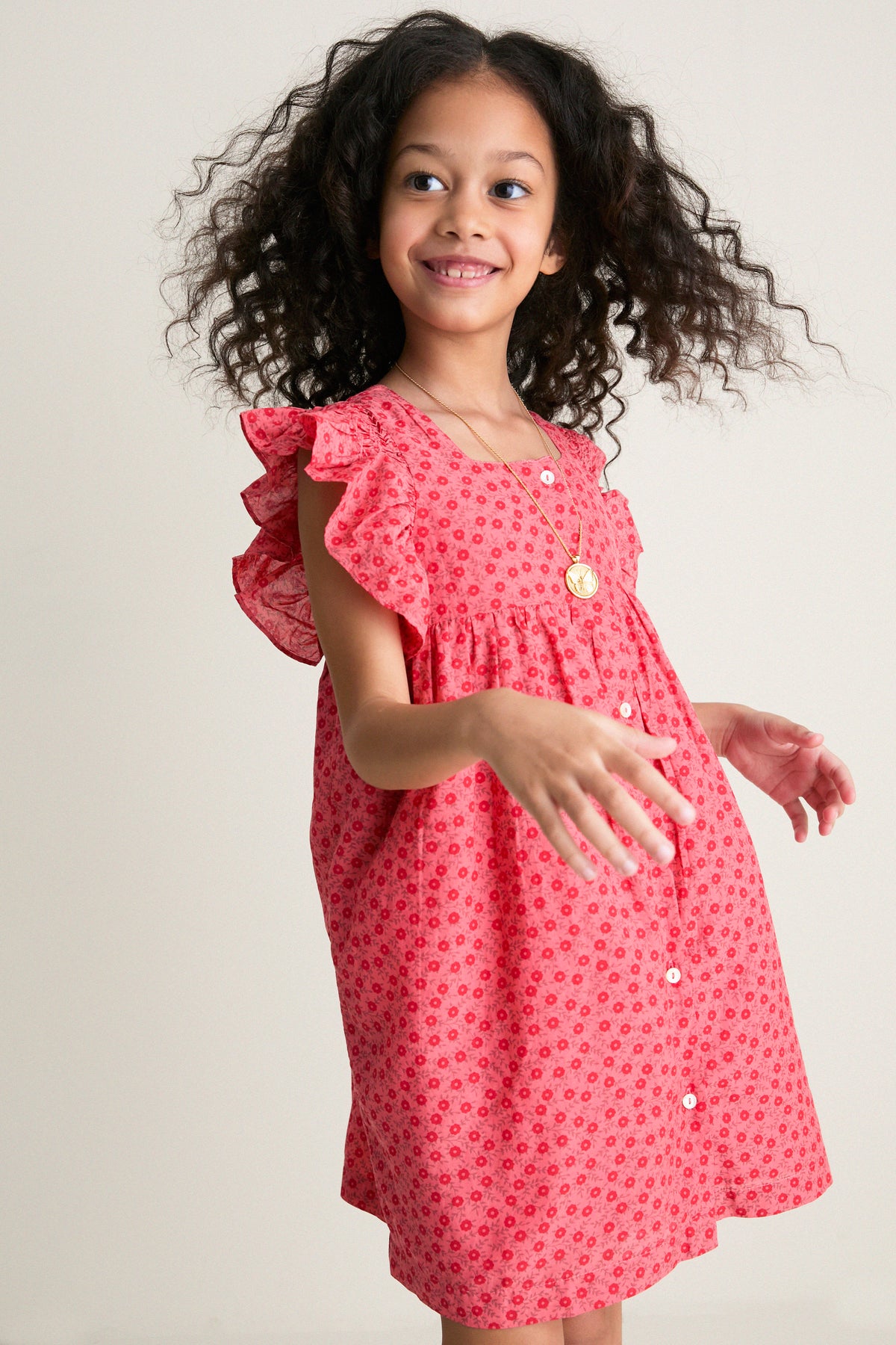 Rouge Flower Nonna Dress