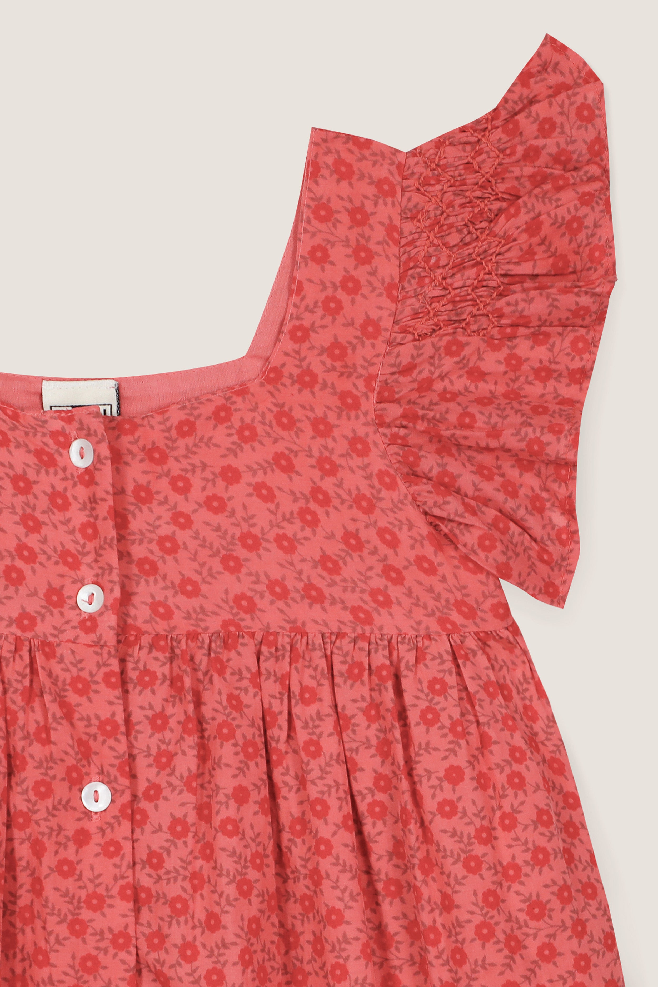 Rouge Flower Nonna Dress