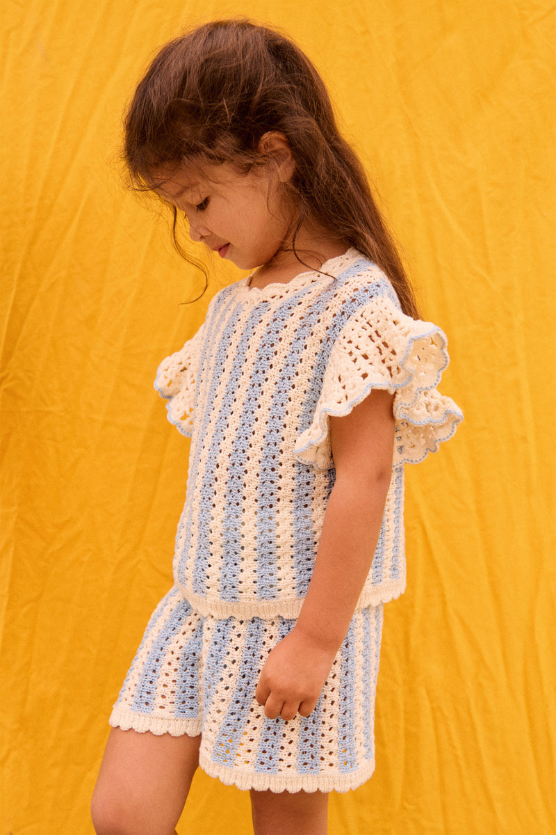 Blue Stripes Lyse Top