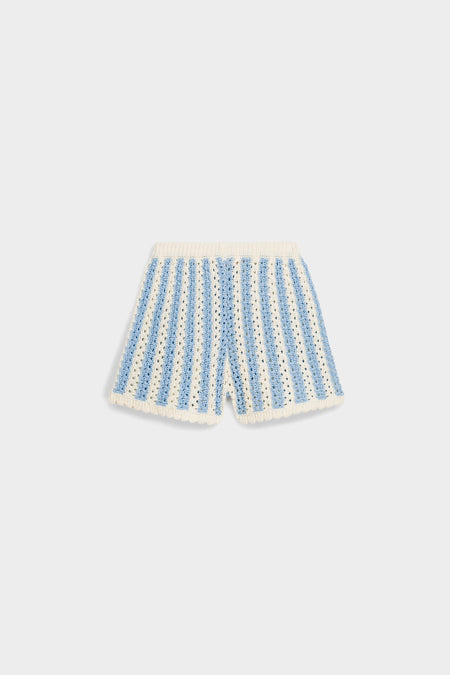 Blue Stripes Mekylane Shorts