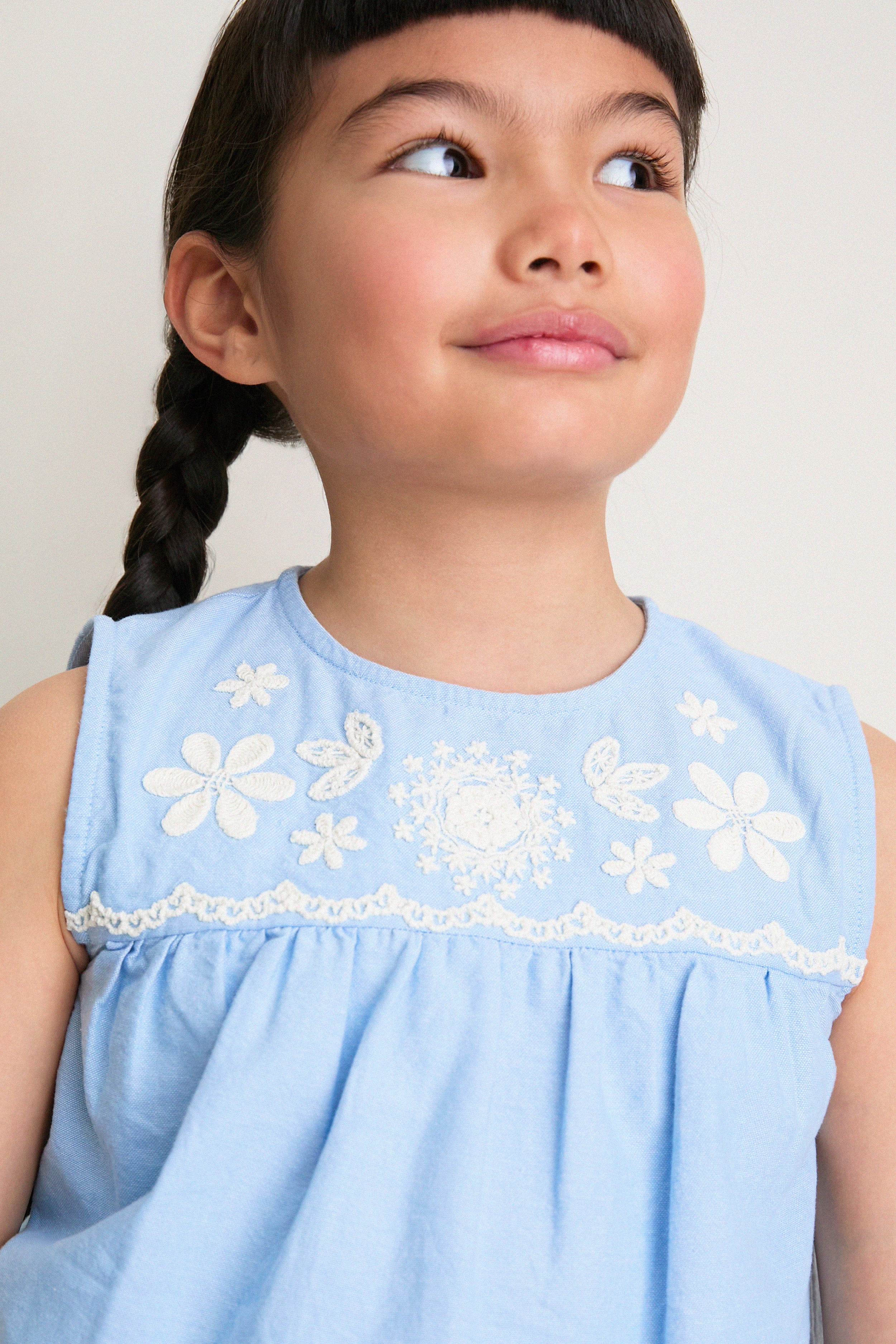 Oxford Blue Malaya Blouse