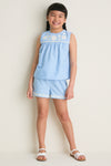 Oxford Blue Vally Shorts