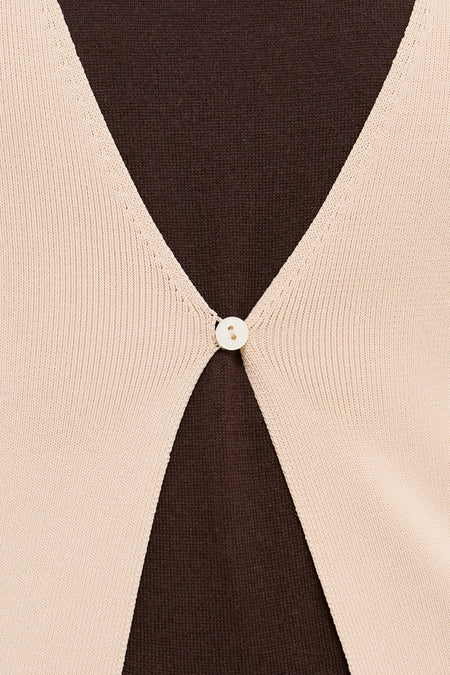 Cream Knit Long Aiden Cardigan