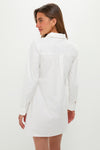 White with Floral Applique Avery Mini Dress