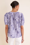 Embroidered Periwinkle Benson Blouse