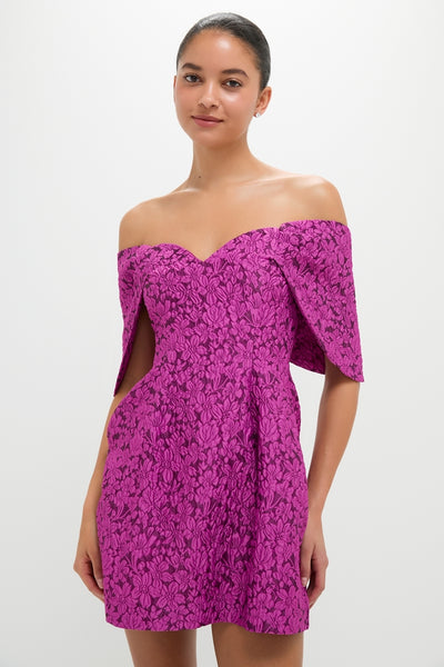 Wildberry Jacquard Kara Mini Dress | Hyacinth House | Tuckernuck