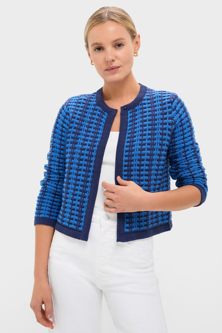 Cerulean & Navy Knit Cassie Cardigan
