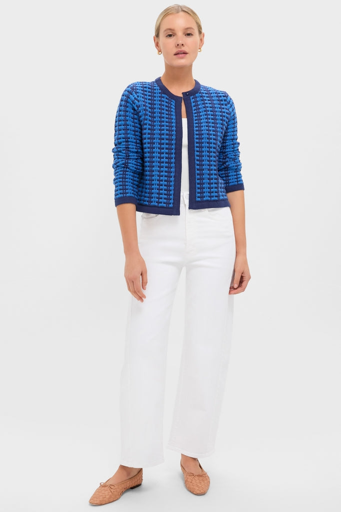 Cerulean & Navy Knit Cassie Cardigan