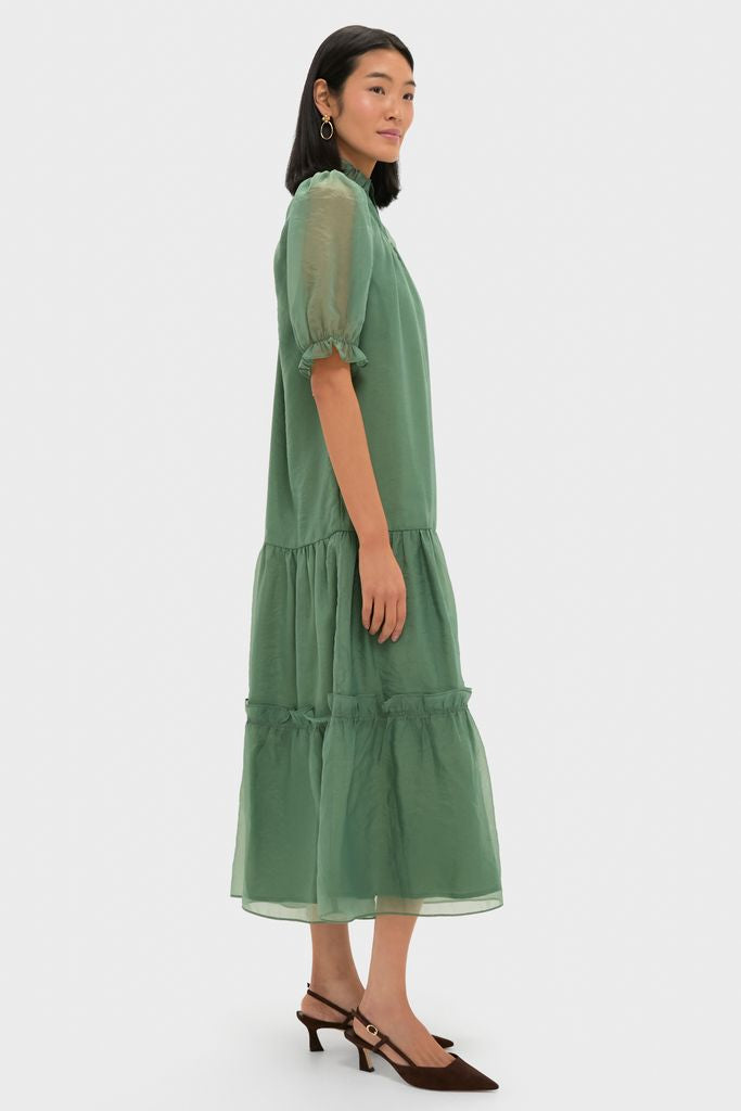 Green Chiffon Selena Maxi Dress | Pomander Place Green Chiffon Selena Maxi Dress | Pomander Place