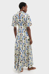 Vine Flower Off White Posie Cotton Maxi Dress
