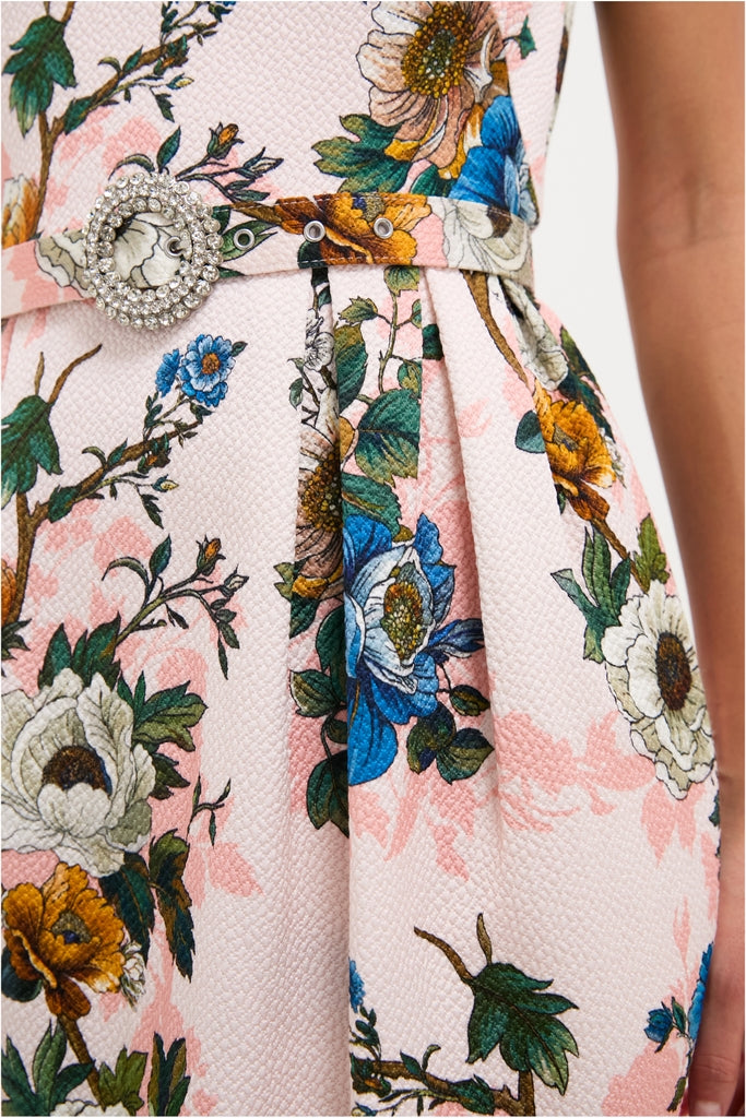 Magical Blossom Pink Jules Jacquard Dress