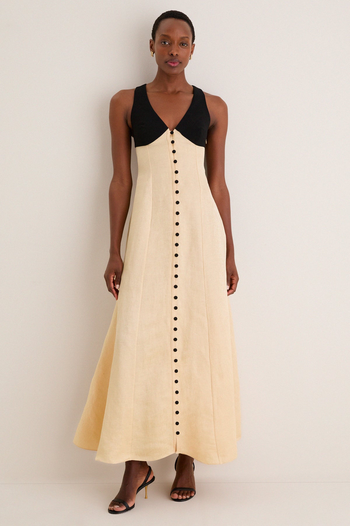 Buttercream Row Row Row Your Buttons Dress