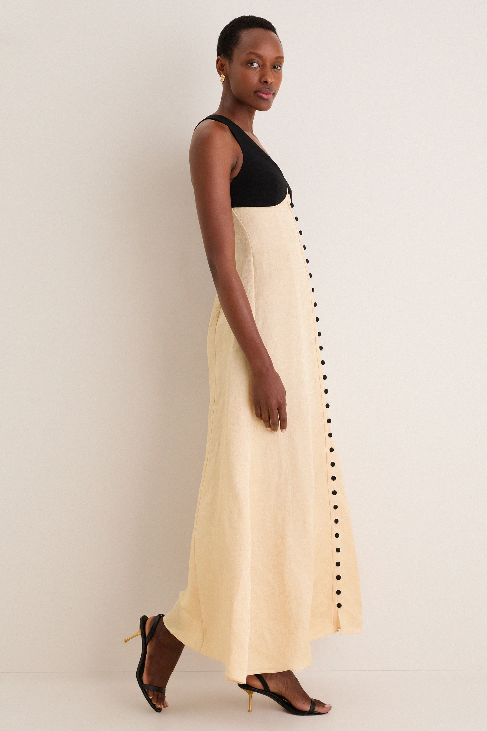 Buttercream Row Row Row Your Buttons Dress