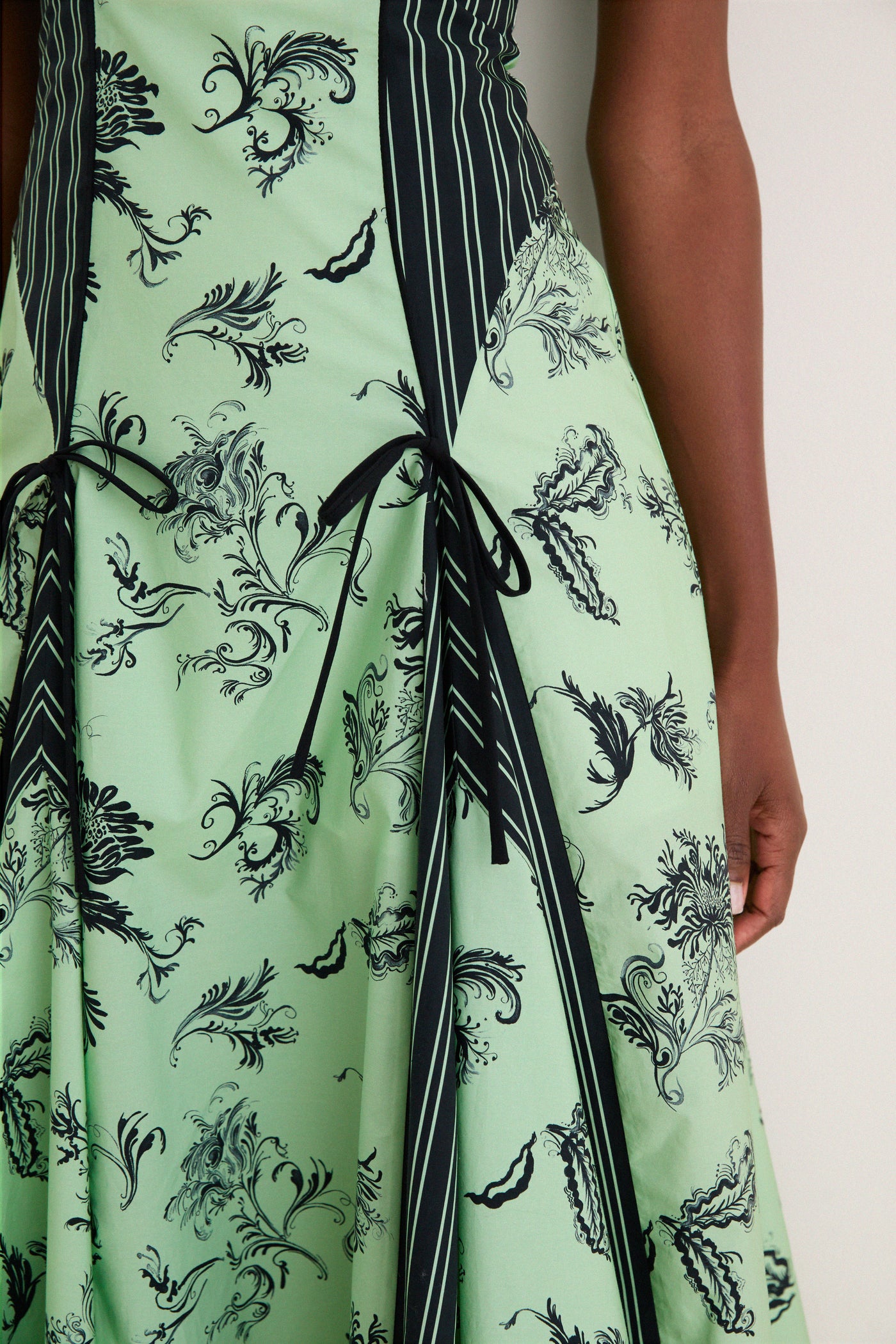 Sage Push Me to the Edge Midi Dress
