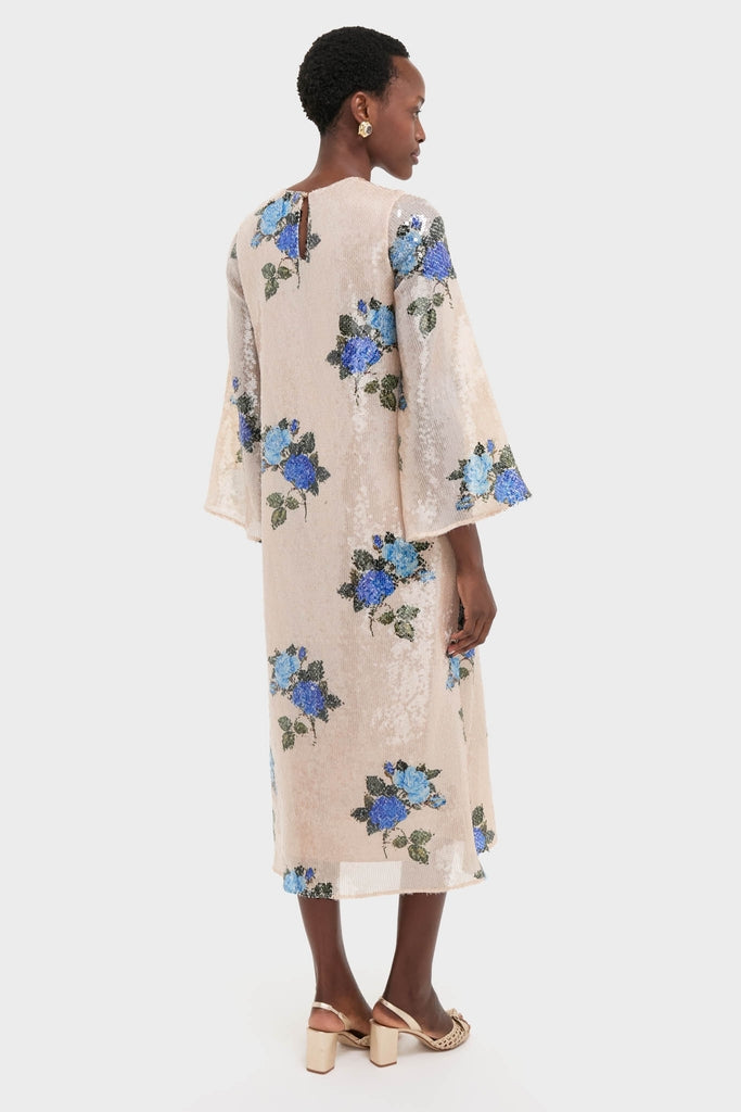 Rose Blue Seraphina Sequin Midi Dress