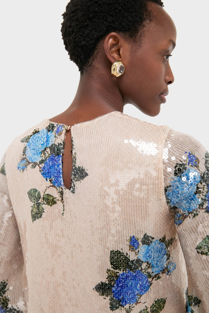 Rose Blue Seraphina Sequin Midi Dress