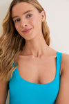 Sea Green Dreamsculpt Square Neck Tank One Piece