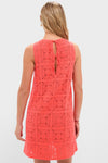 Coral Brenna Crochet Mini Dress