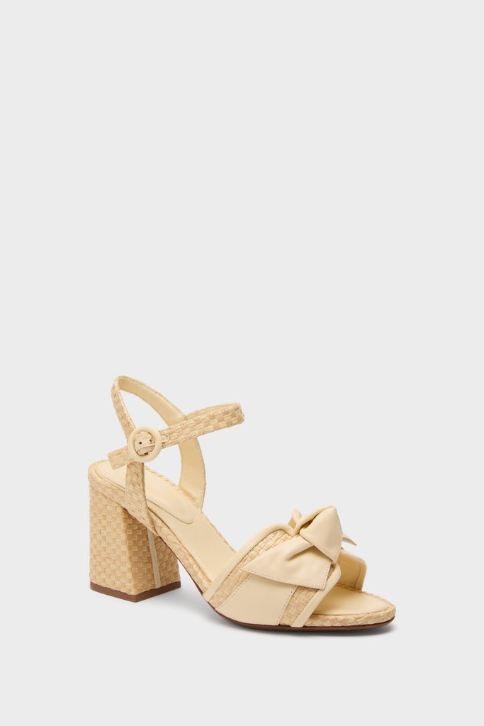 Creamy Maxi Clarita Padded Raffia 75 Heels