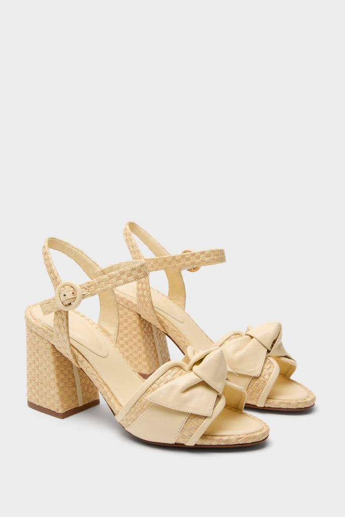 Creamy Maxi Clarita Padded Raffia 75 Heels