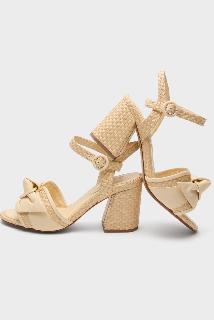 Creamy Maxi Clarita Padded Raffia 75 Heels