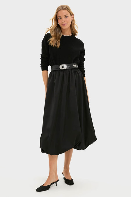 Pomander Place Black Clairmont Bubble Skirt