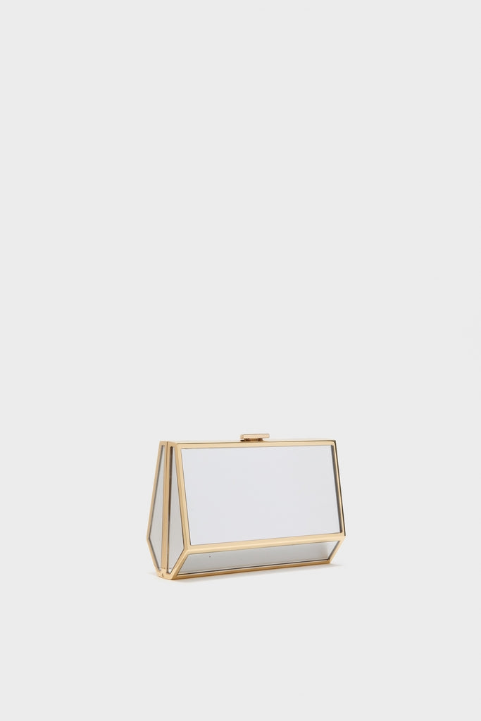 Gold Maddox Mirror Clutch