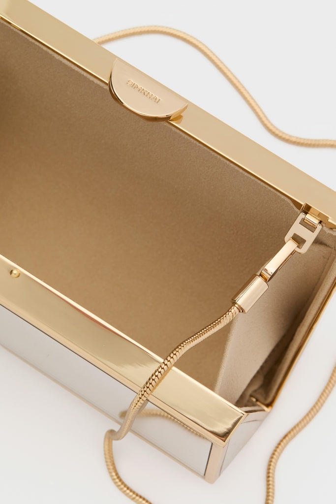 Gold Maddox Mirror Clutch