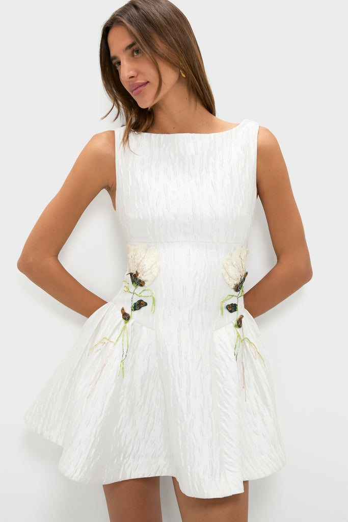 White Calilly Mini Dress | SIMKHAI White Calilly Mini Dress | SIMKHAI