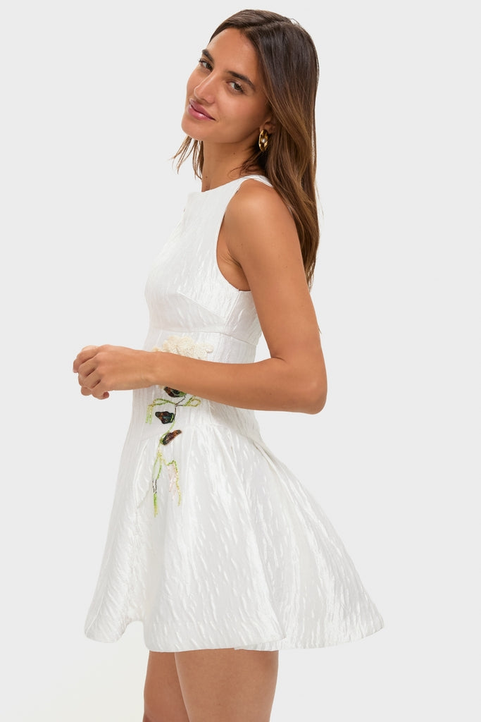 White Calilly Mini Dress | SIMKHAI White Calilly Mini Dress | SIMKHAI