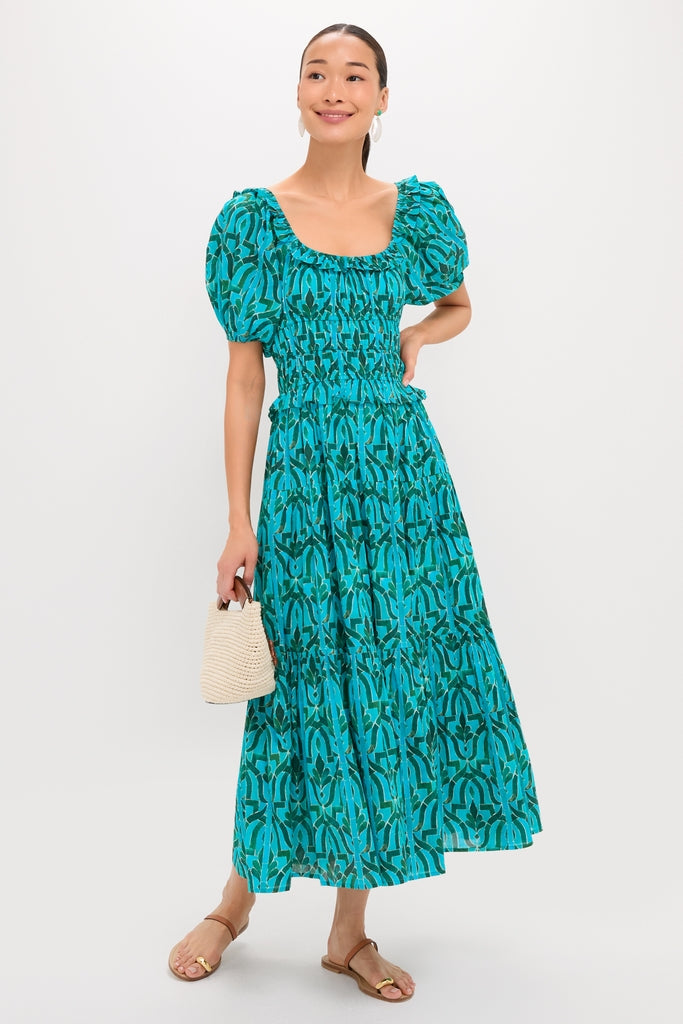 Green Soraya Percy Midi Dress