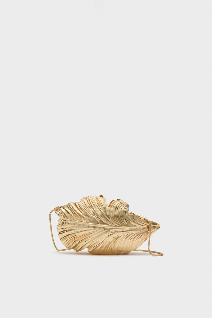 Gold Flora Clutch