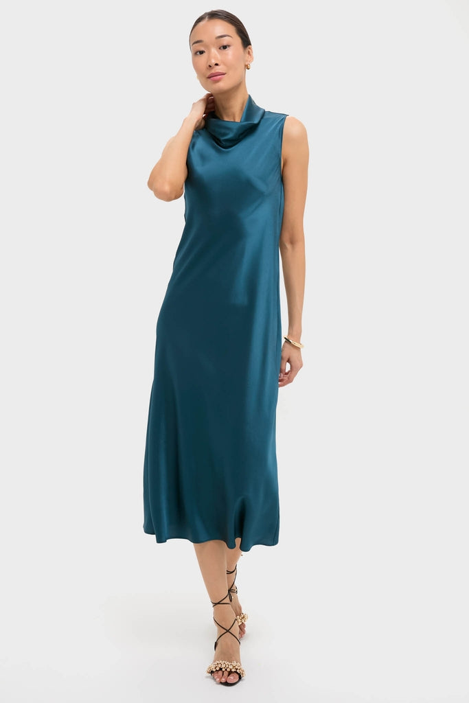 Pacific Barb Mock Neck Sleeveless Maxi Dress Pacific Barb Mock Neck Sleeveless Maxi Dress