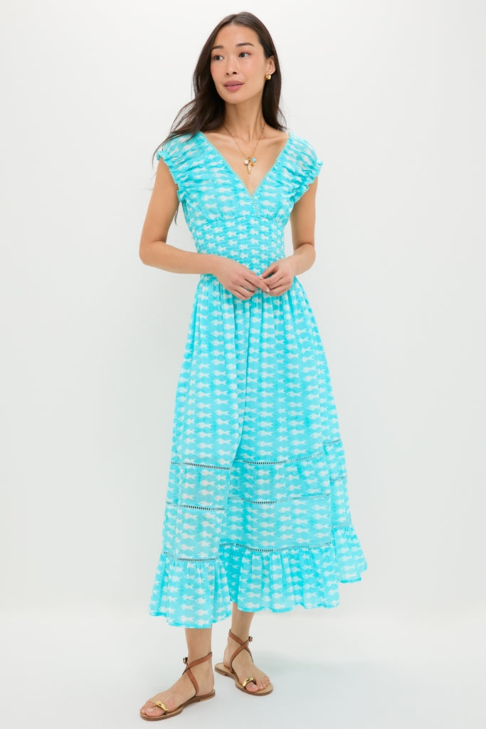 Light Blue Sardina Hilda Maxi Dress
