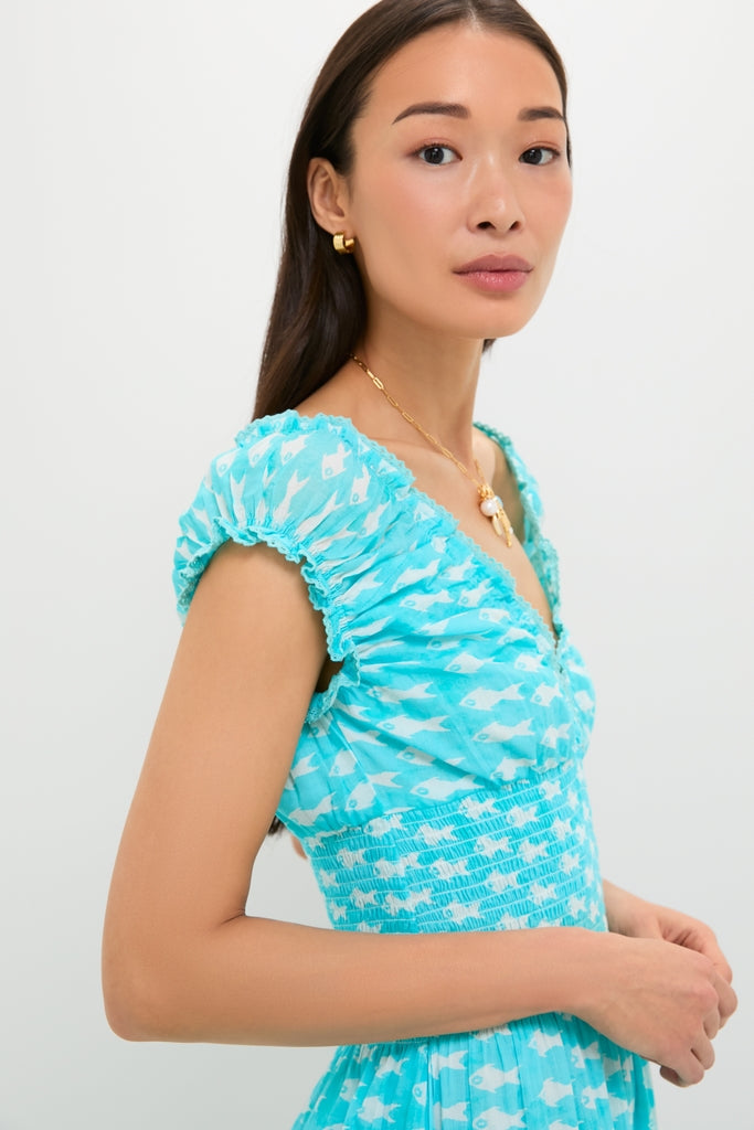 Light Blue Sardina Hilda Maxi Dress