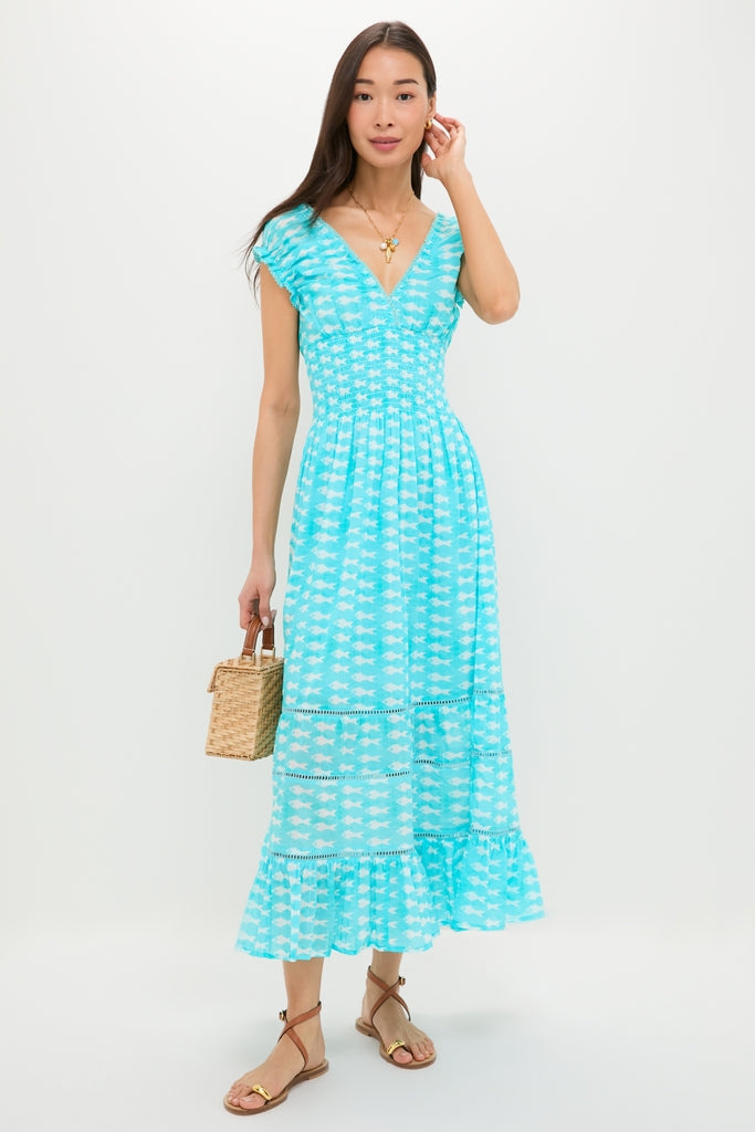 Light Blue Sardina Hilda Maxi Dress